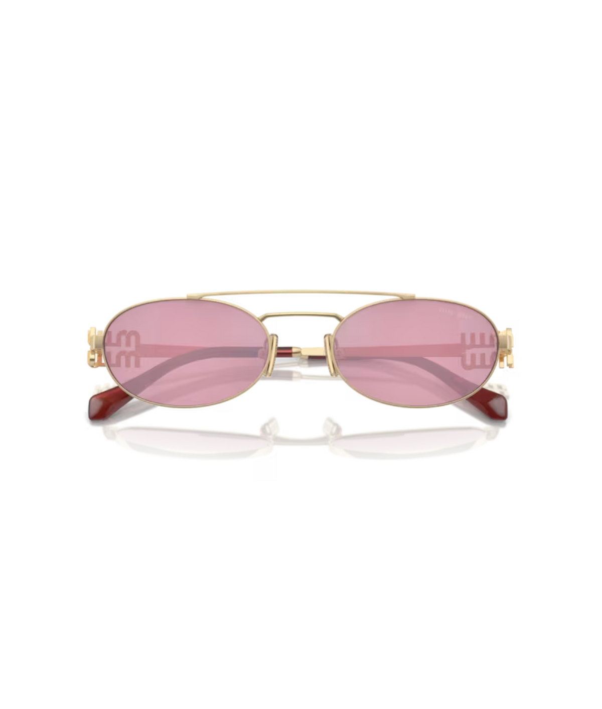 Pale Gold-Dark Pink Silver