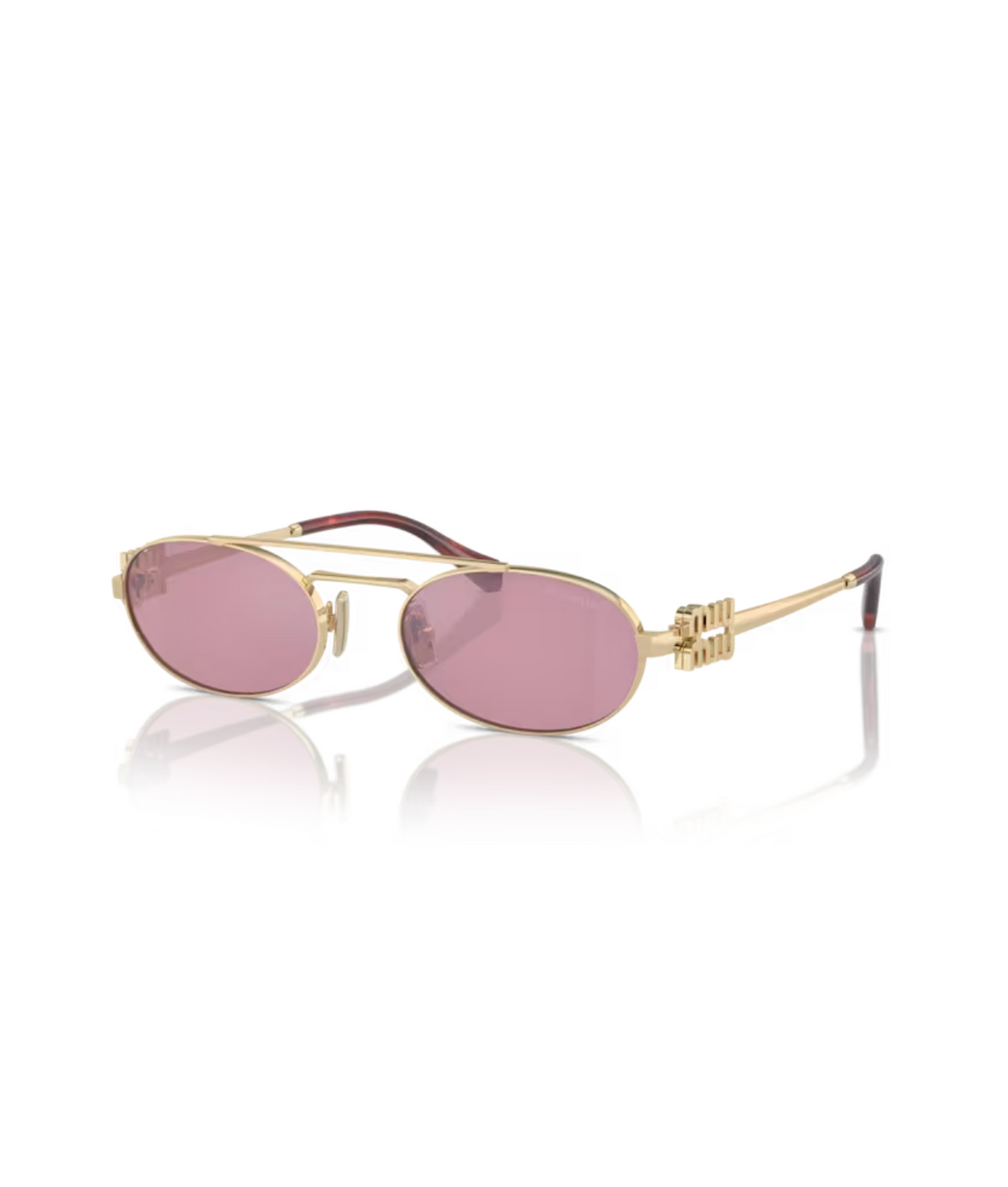 Pale Gold-Dark Pink Silver