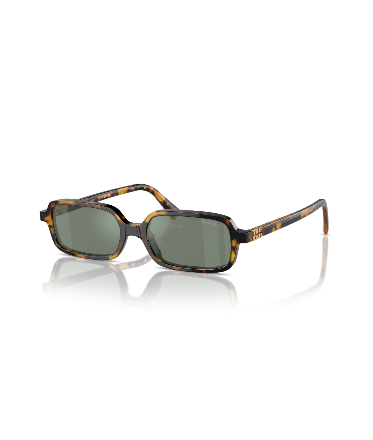 Honey Havana- Green Mirror Internal Silver