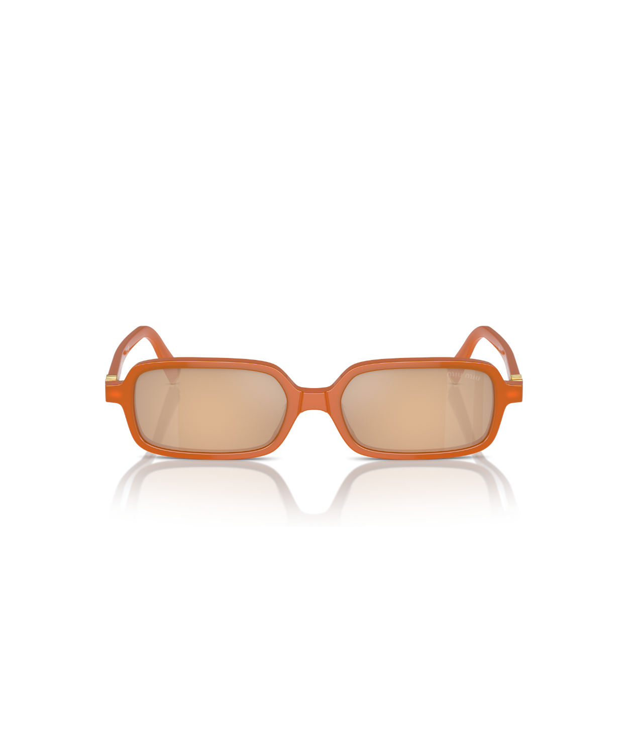Turmeric opal-Light orange mirror silver