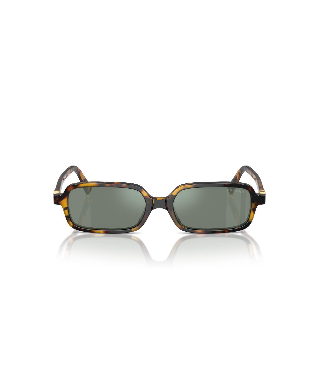Honey havana-Green mirror internal silver