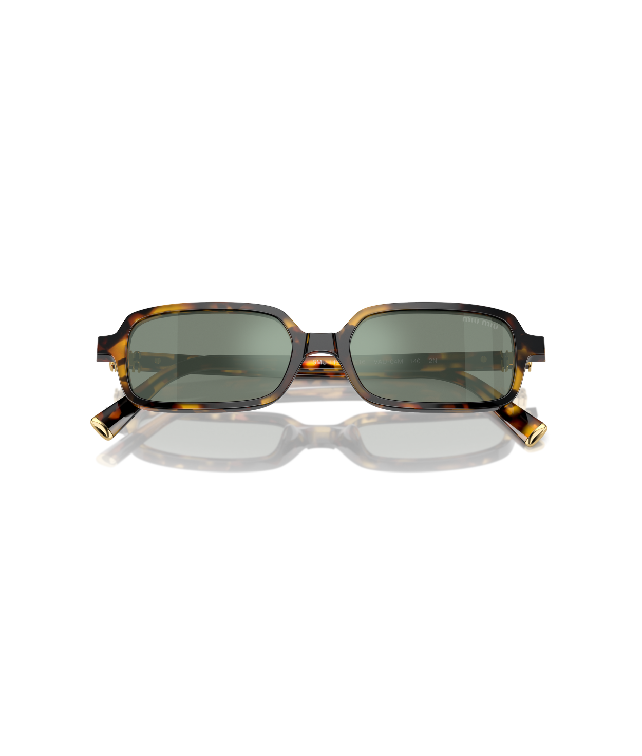 Honey havana-Green mirror internal silver