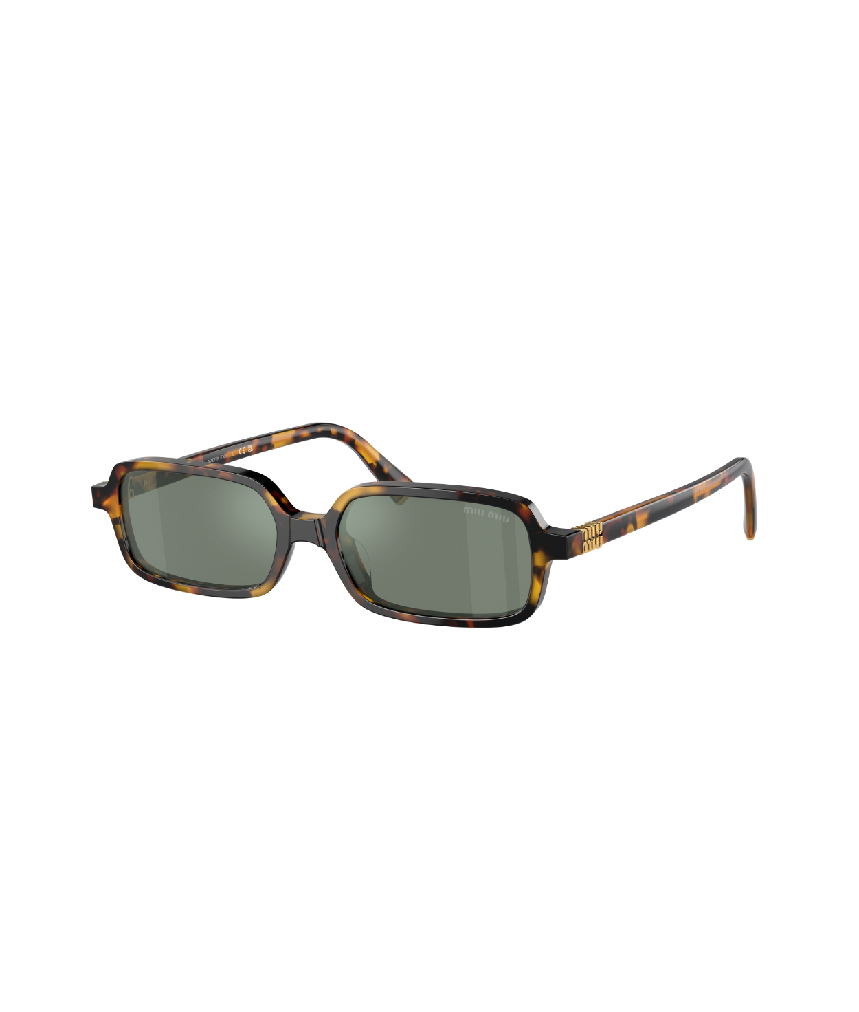 Honey havana-Green mirror internal silver