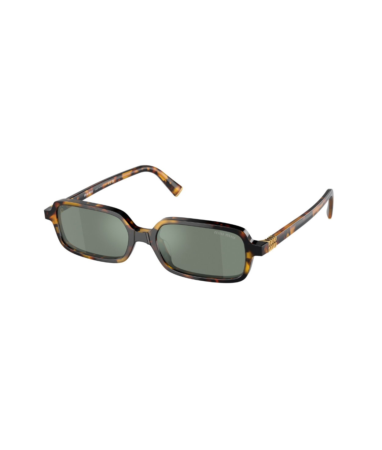 Honey havana-Green mirror internal silver