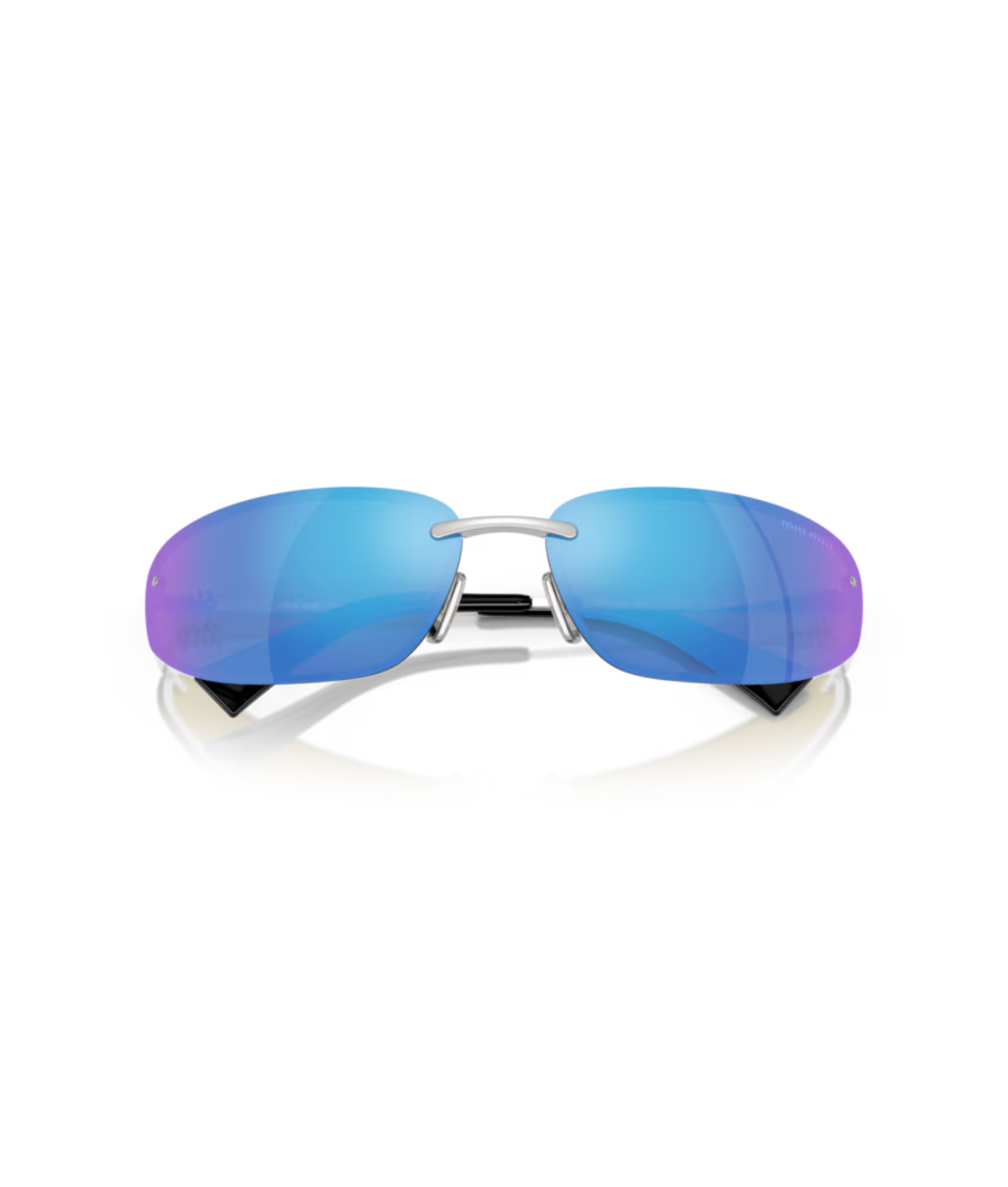 Silver-Light green mirror blue