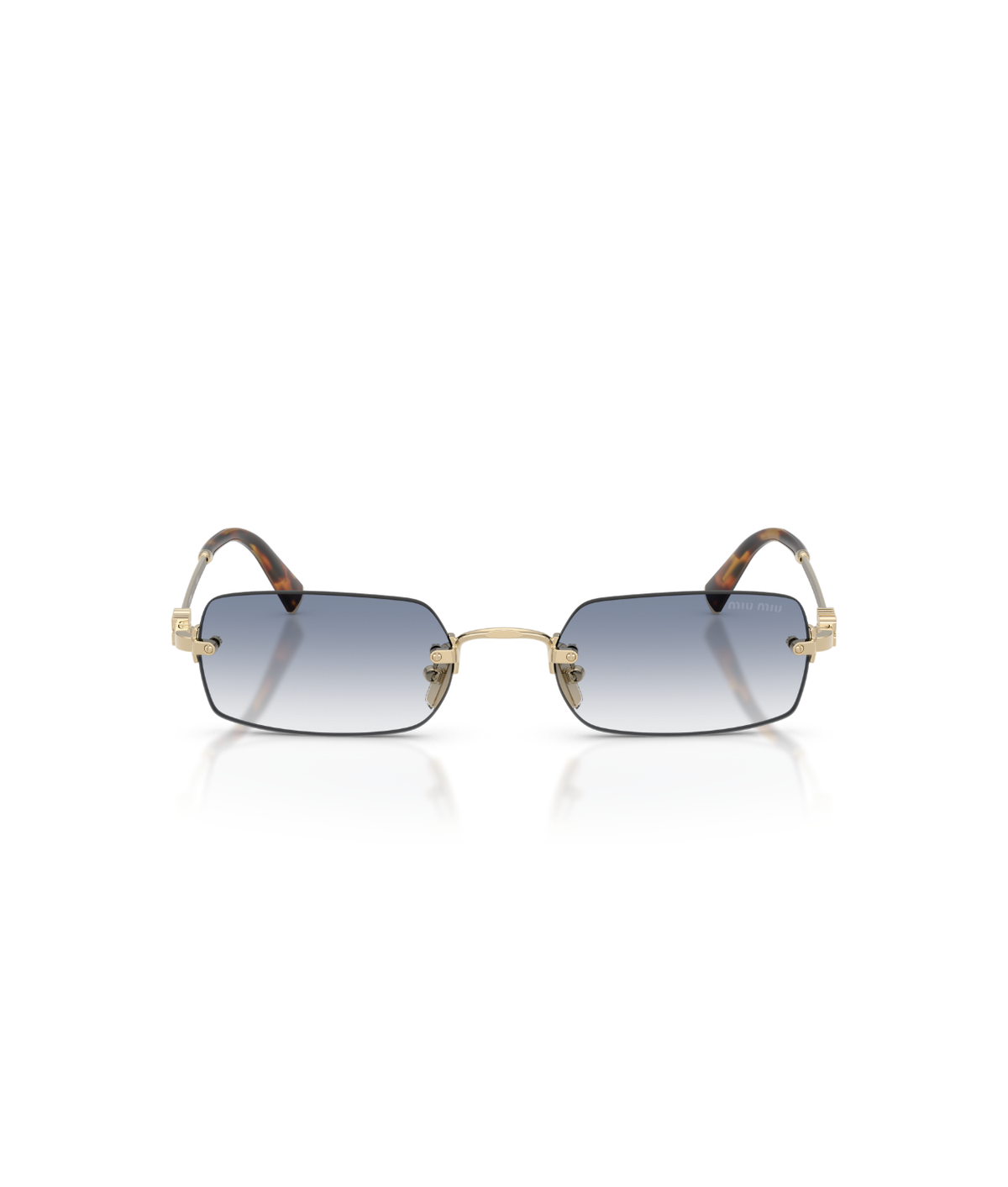 Pale Gold-Clear Gradient Light Blue