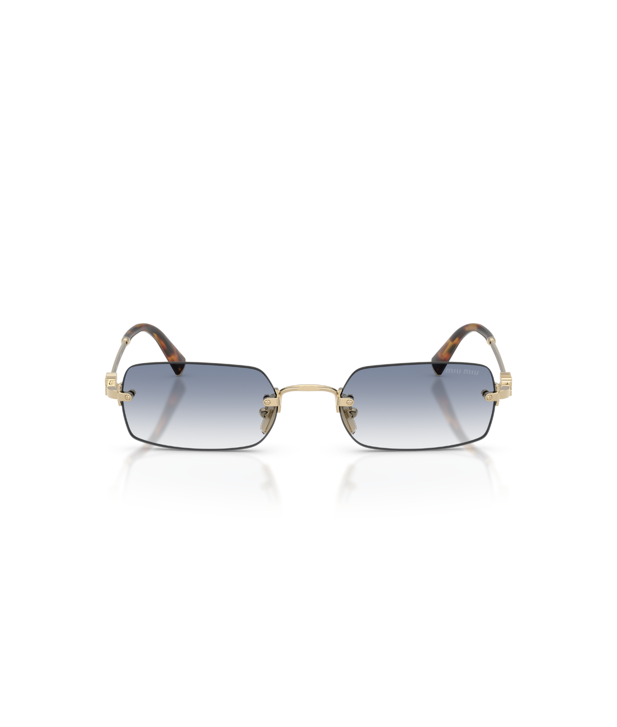 Pale Gold-Clear Gradient Light Blue