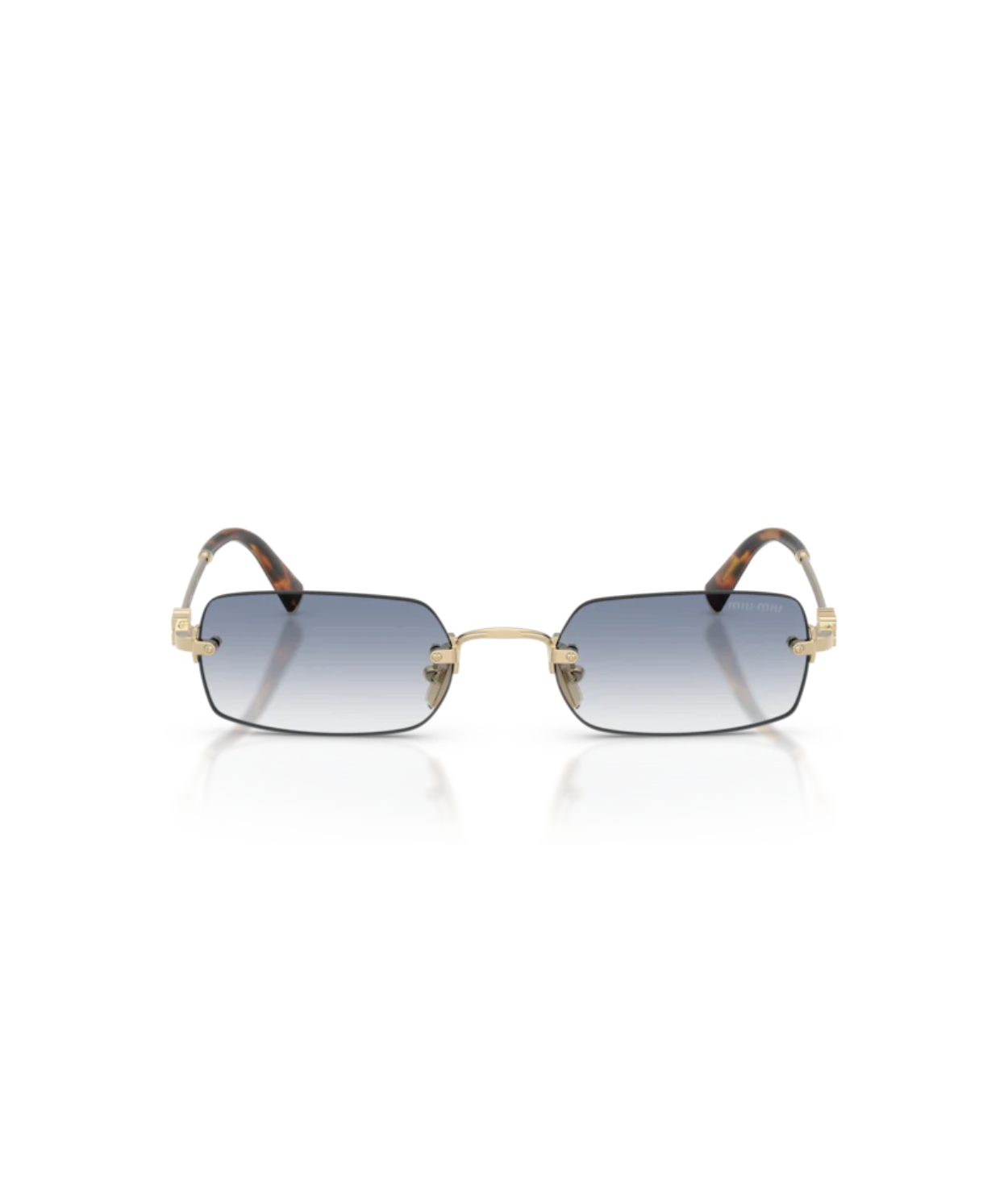 Pale Gold-Clear Gradient Light Blue