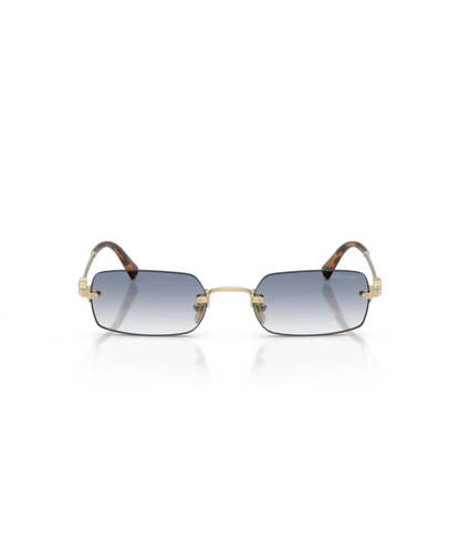 Pale Gold-Clear Gradient Light Blue