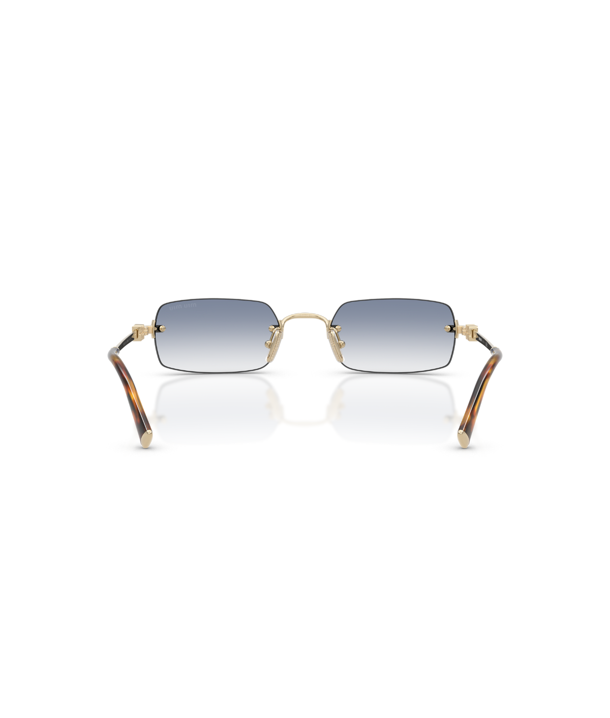 Pale Gold-Clear Gradient Light Blue
