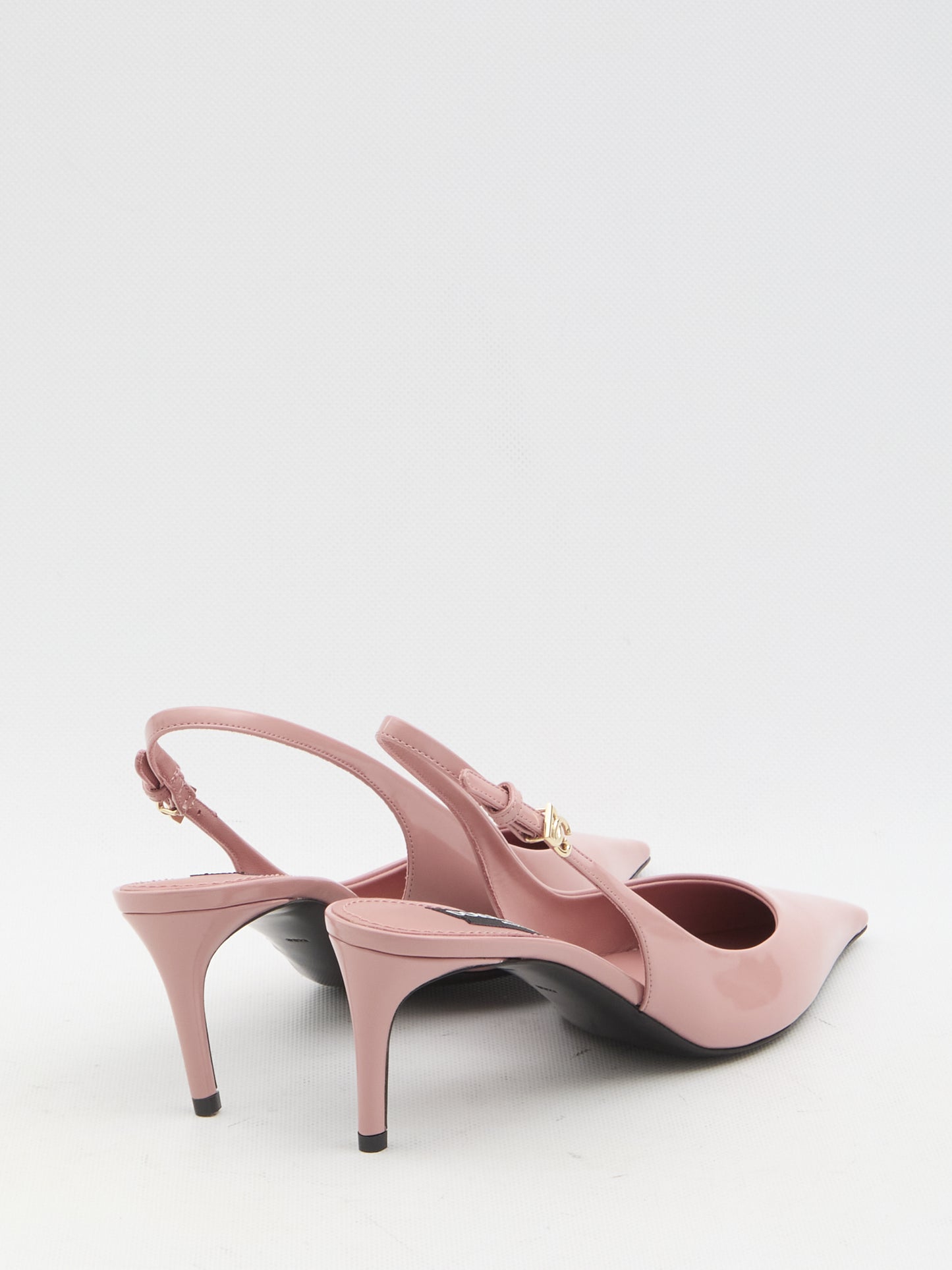 Pointed-toe slingback pumps
