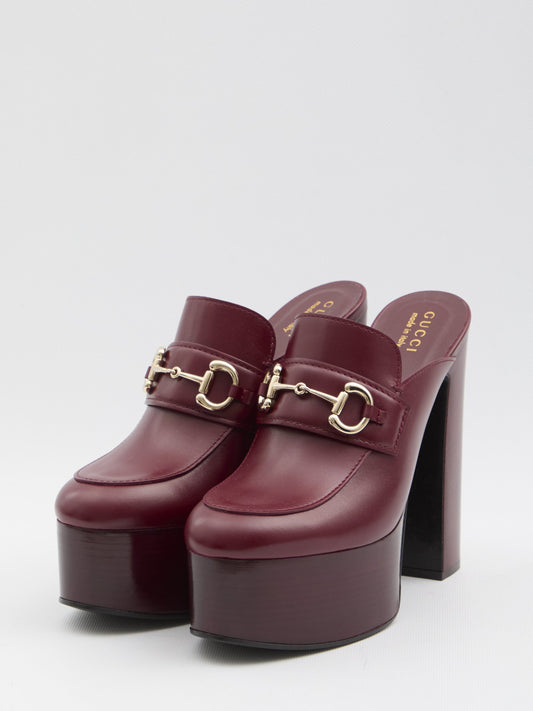 Platform mules with Horsebit