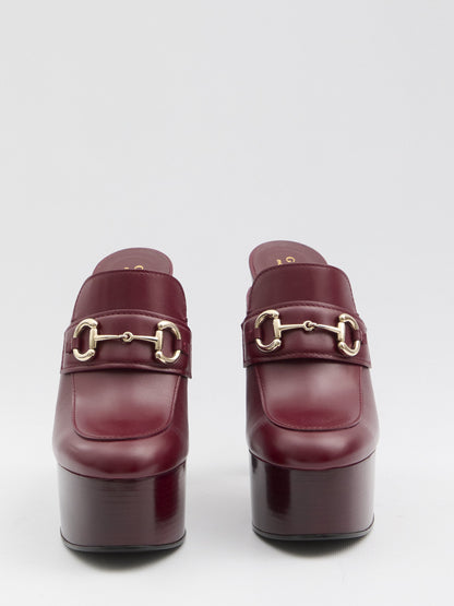 Platform mules with Horsebit