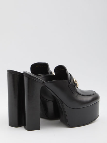 Platform mules with Horsebit