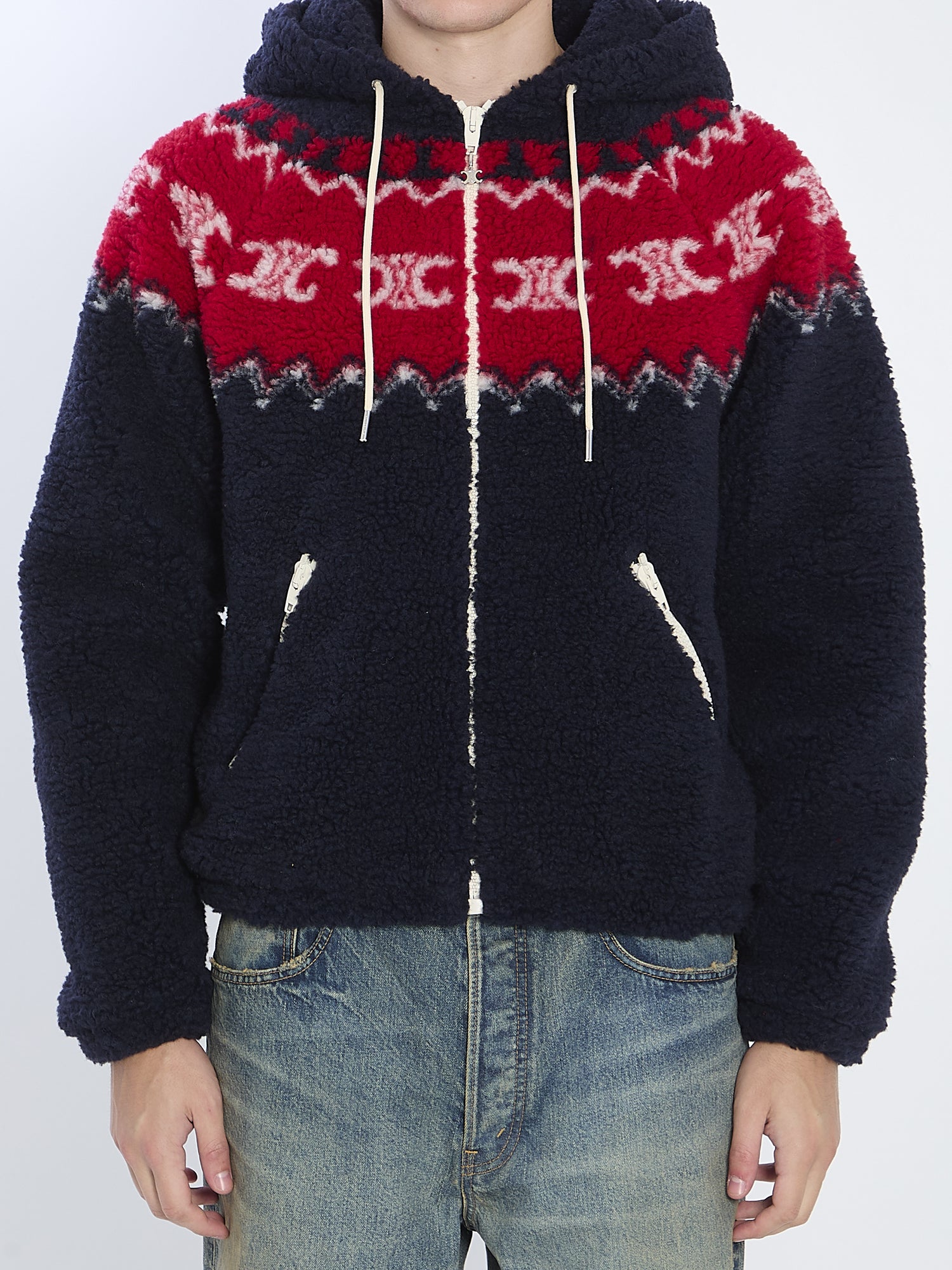 Fair Isle Triomphe hooded jacket 