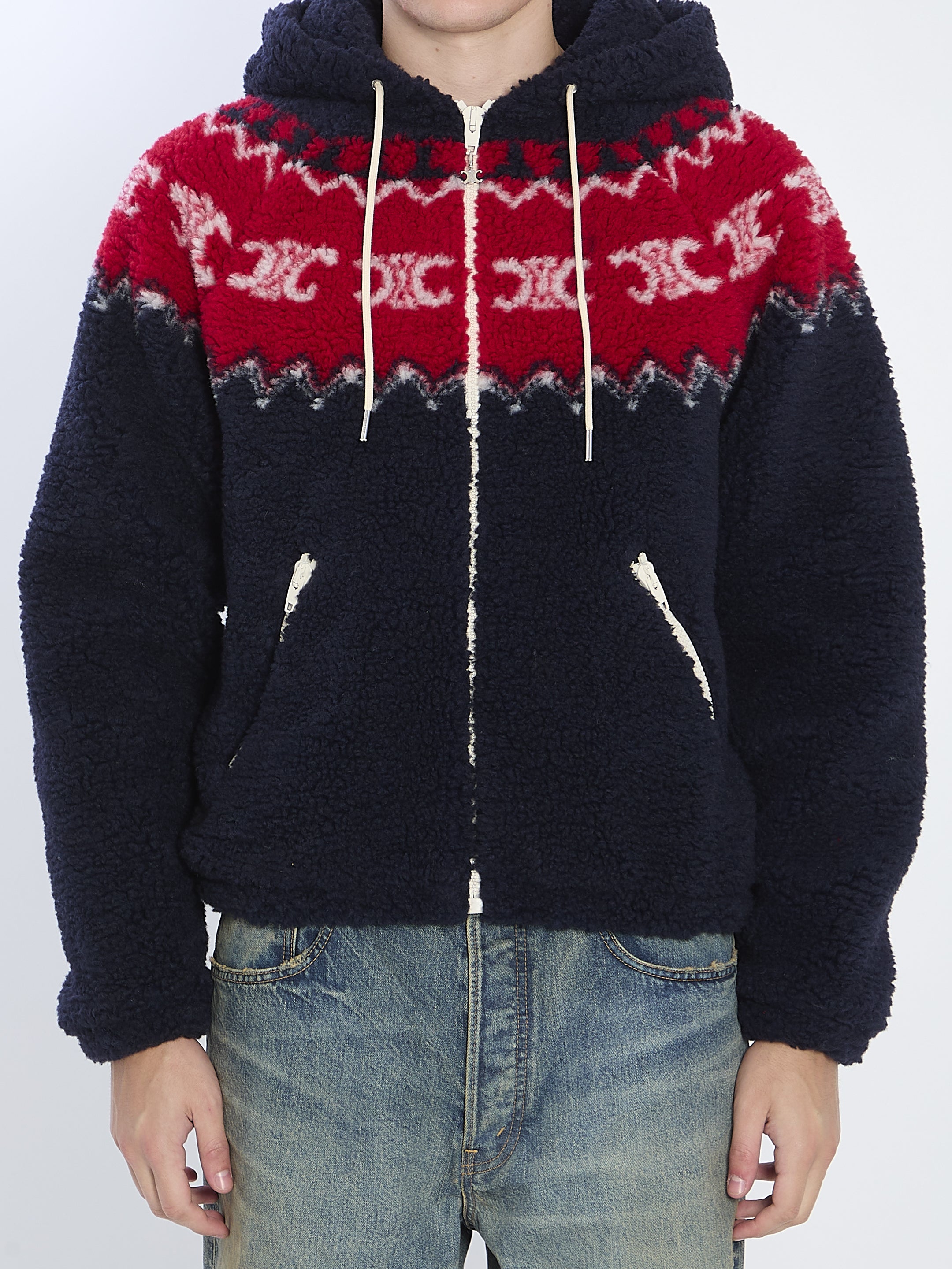 Fair Isle Triomphe hooded jacket 