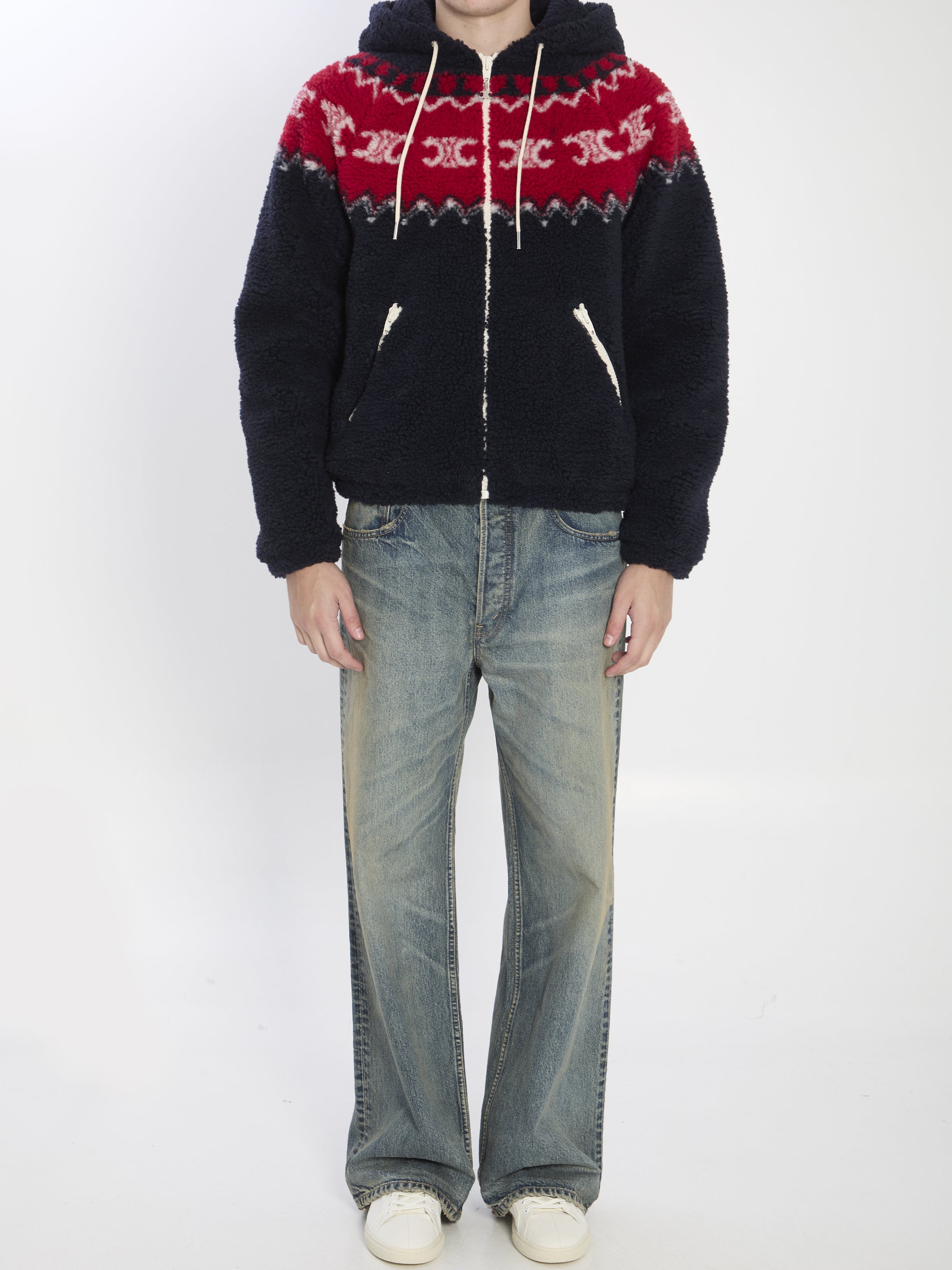 Fair Isle Triomphe hooded jacket 
