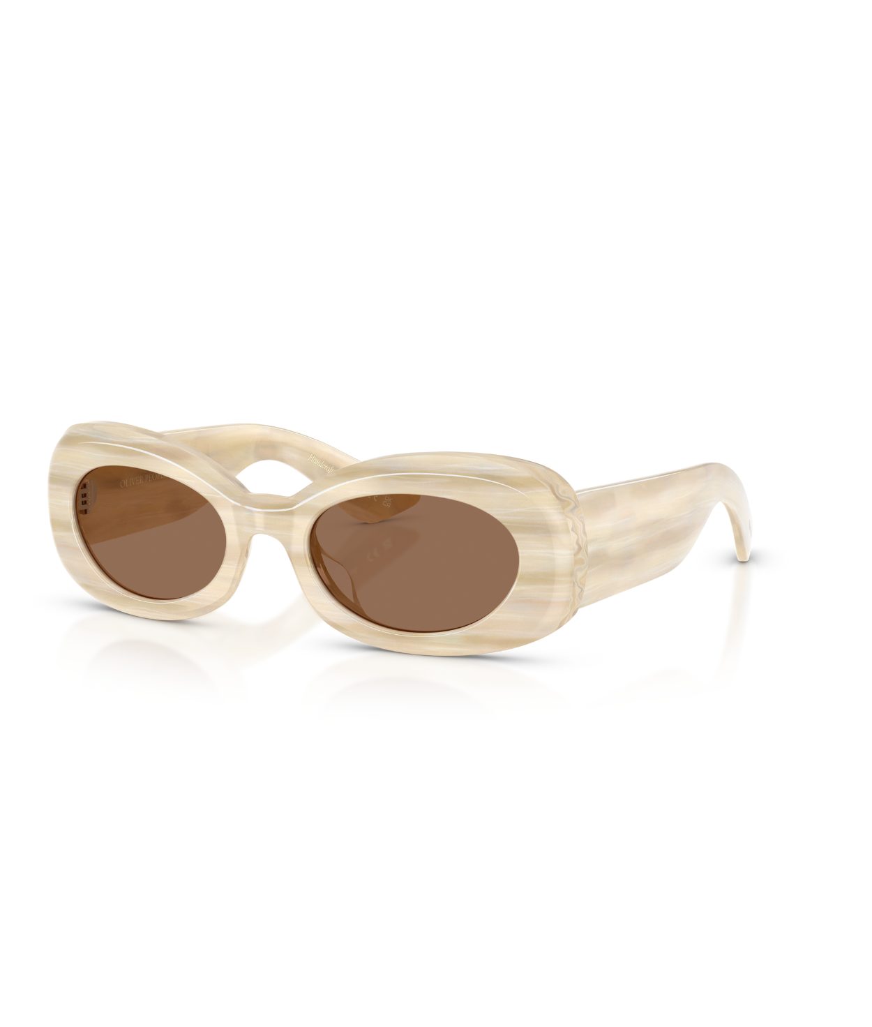Beige silk-Brown