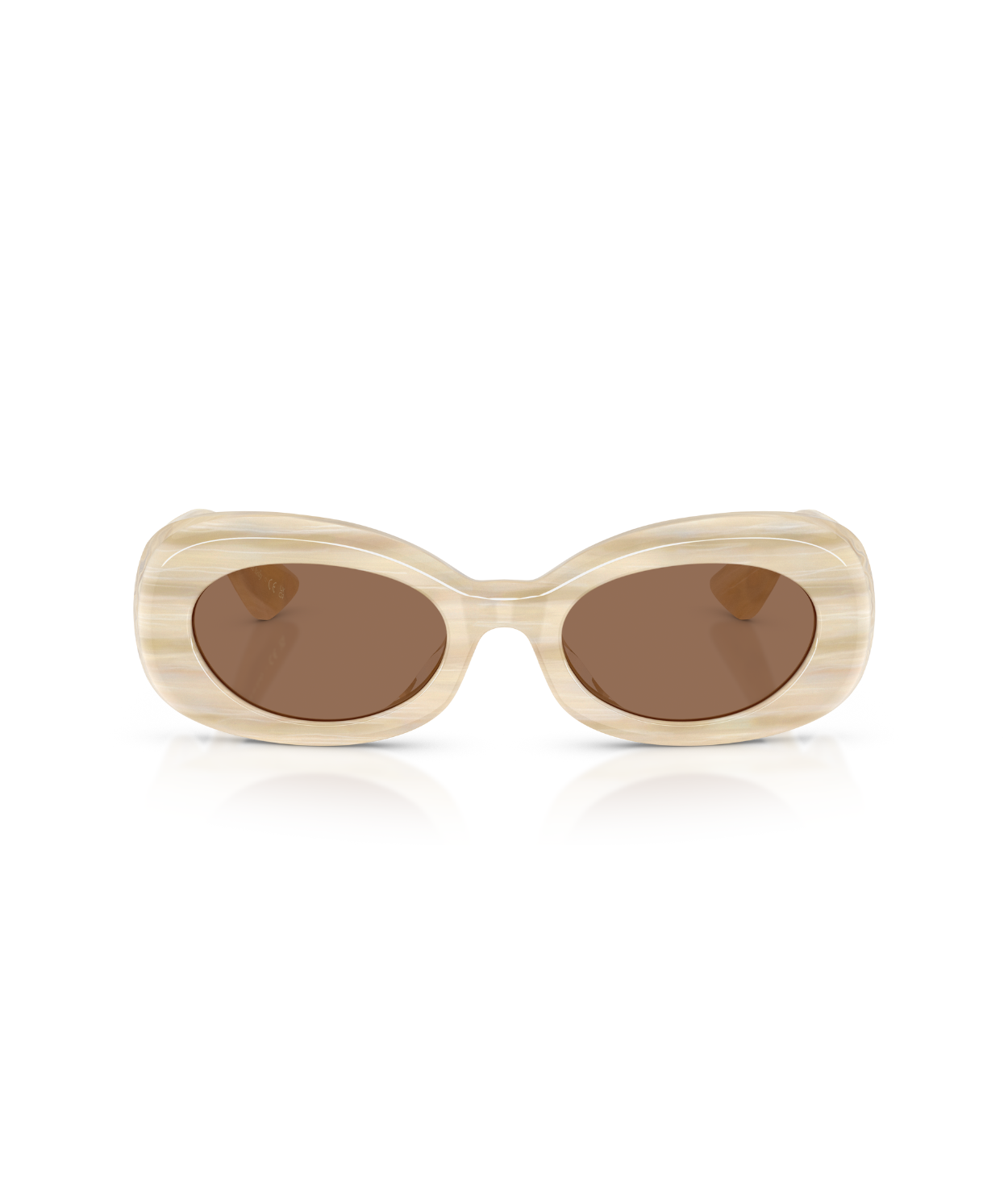 Beige silk-Brown
