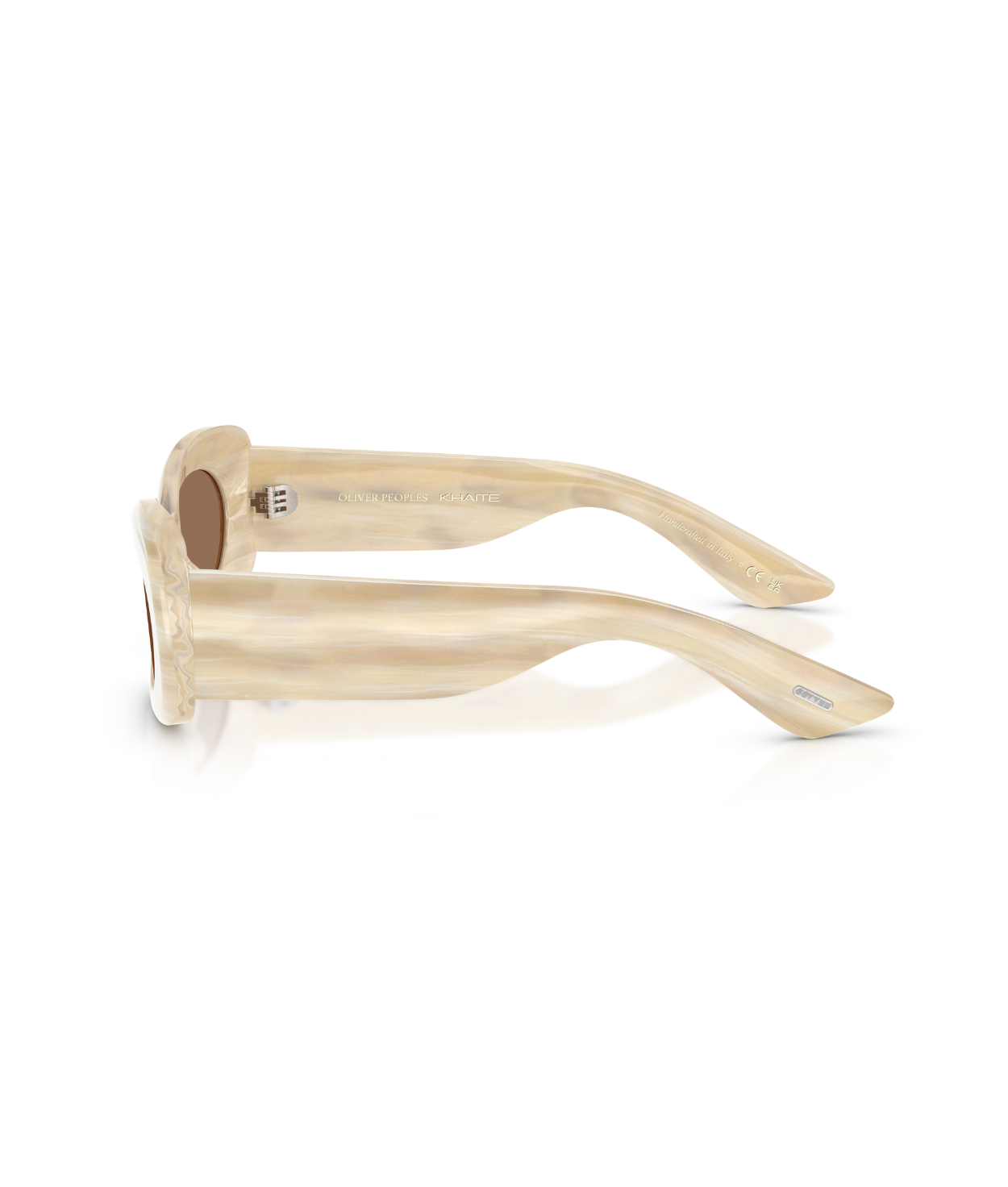 Beige silk-Brown