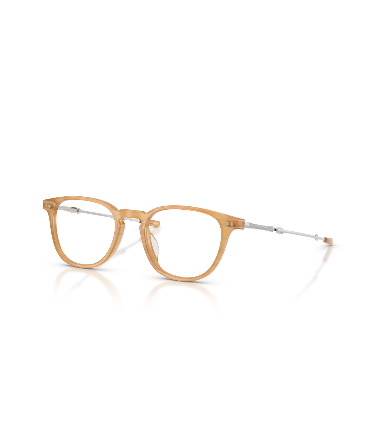 Semi-matte goldwood/brushed silver