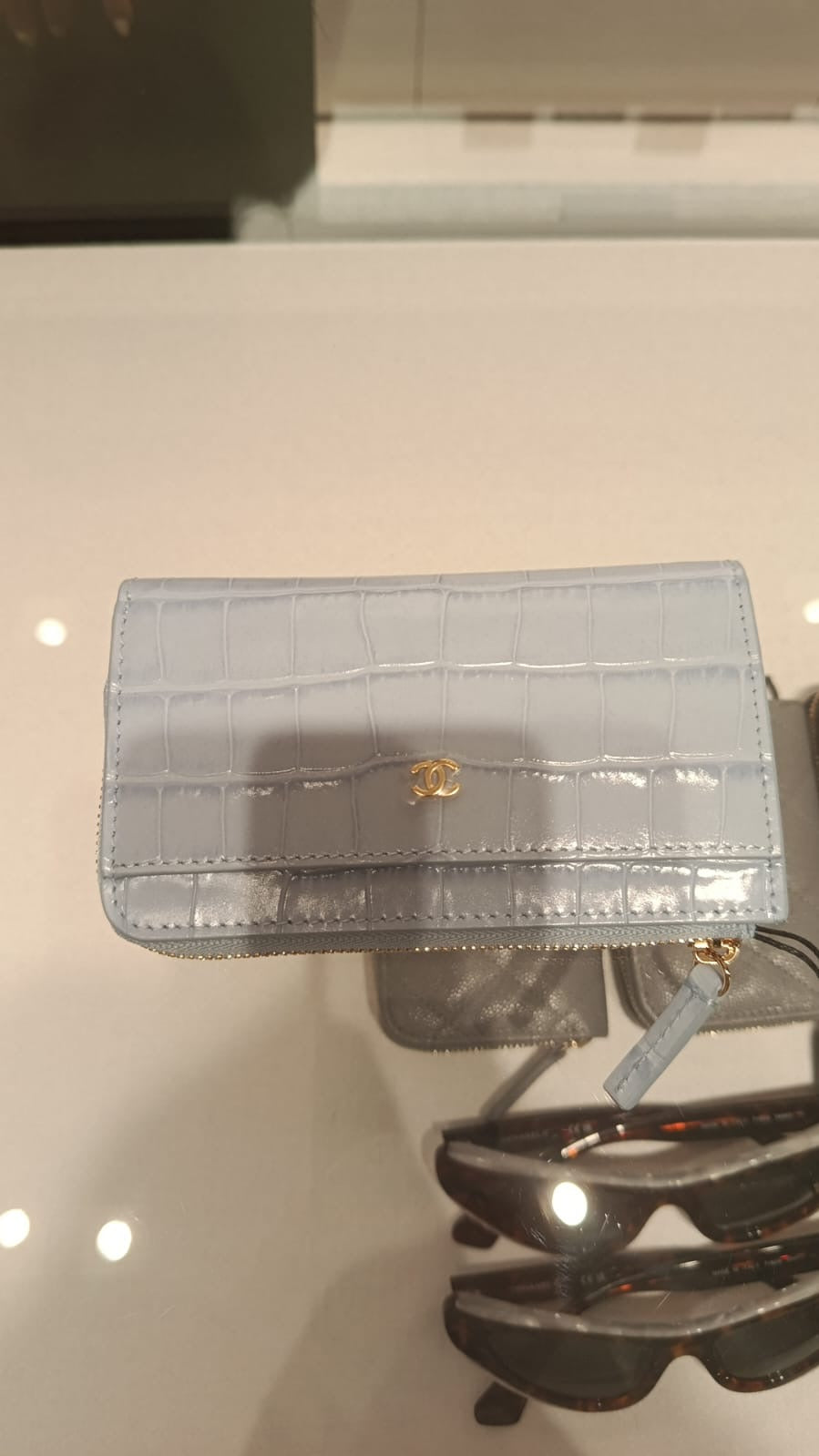 Chanel Wallet Ligth Blue Unique
