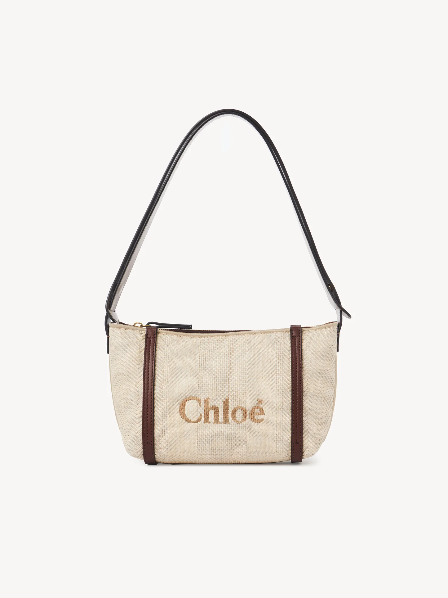 Carry shoulder bag in raffia