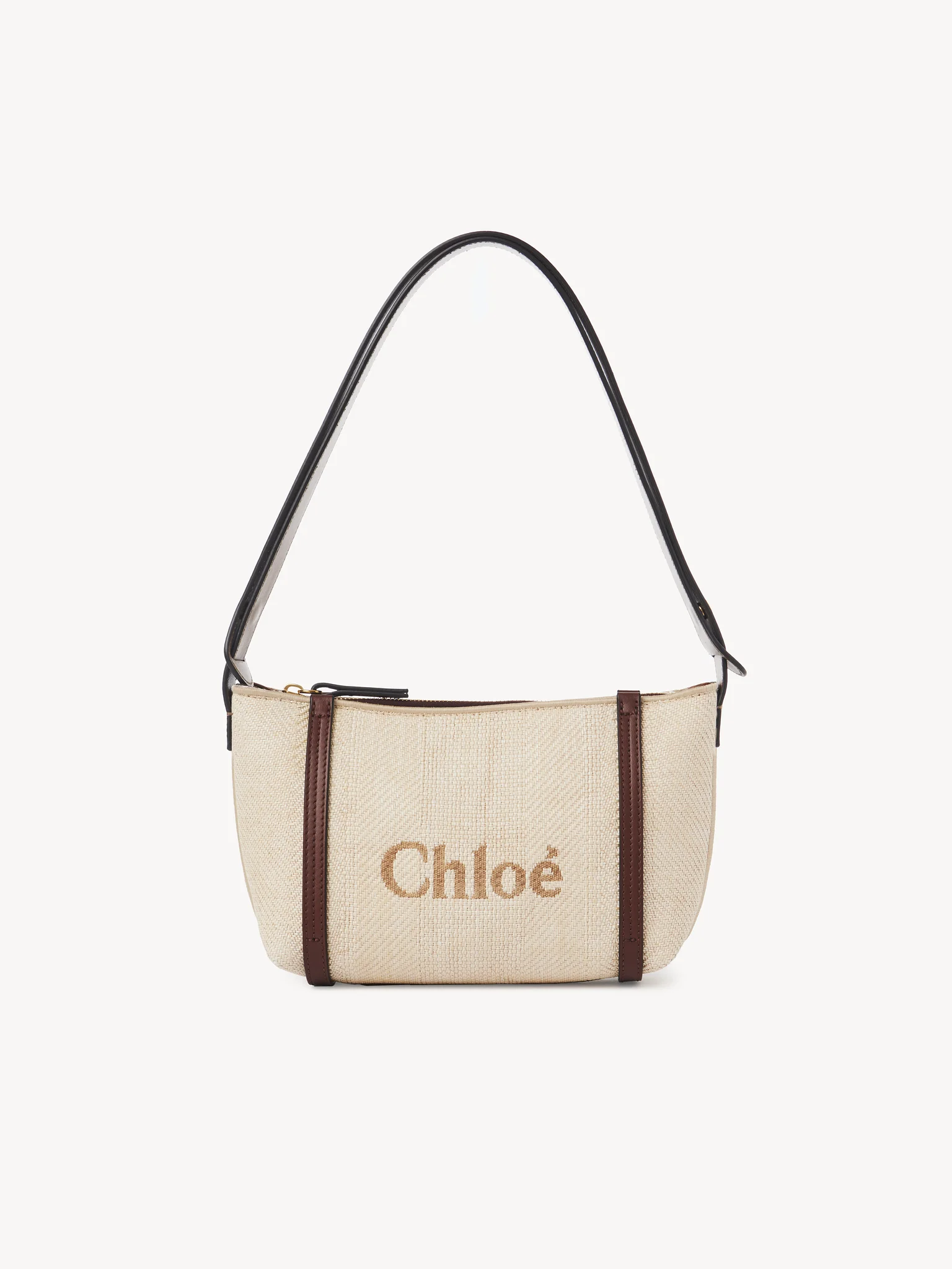 Carry shoulder bag in raffia