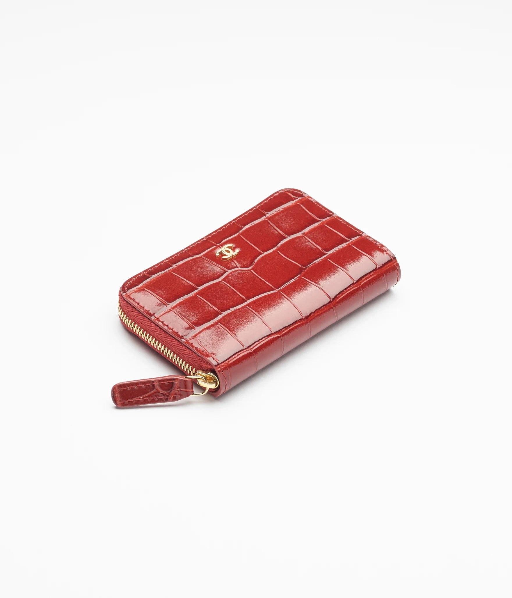 Chanel Coin Purse Burgundy Unique