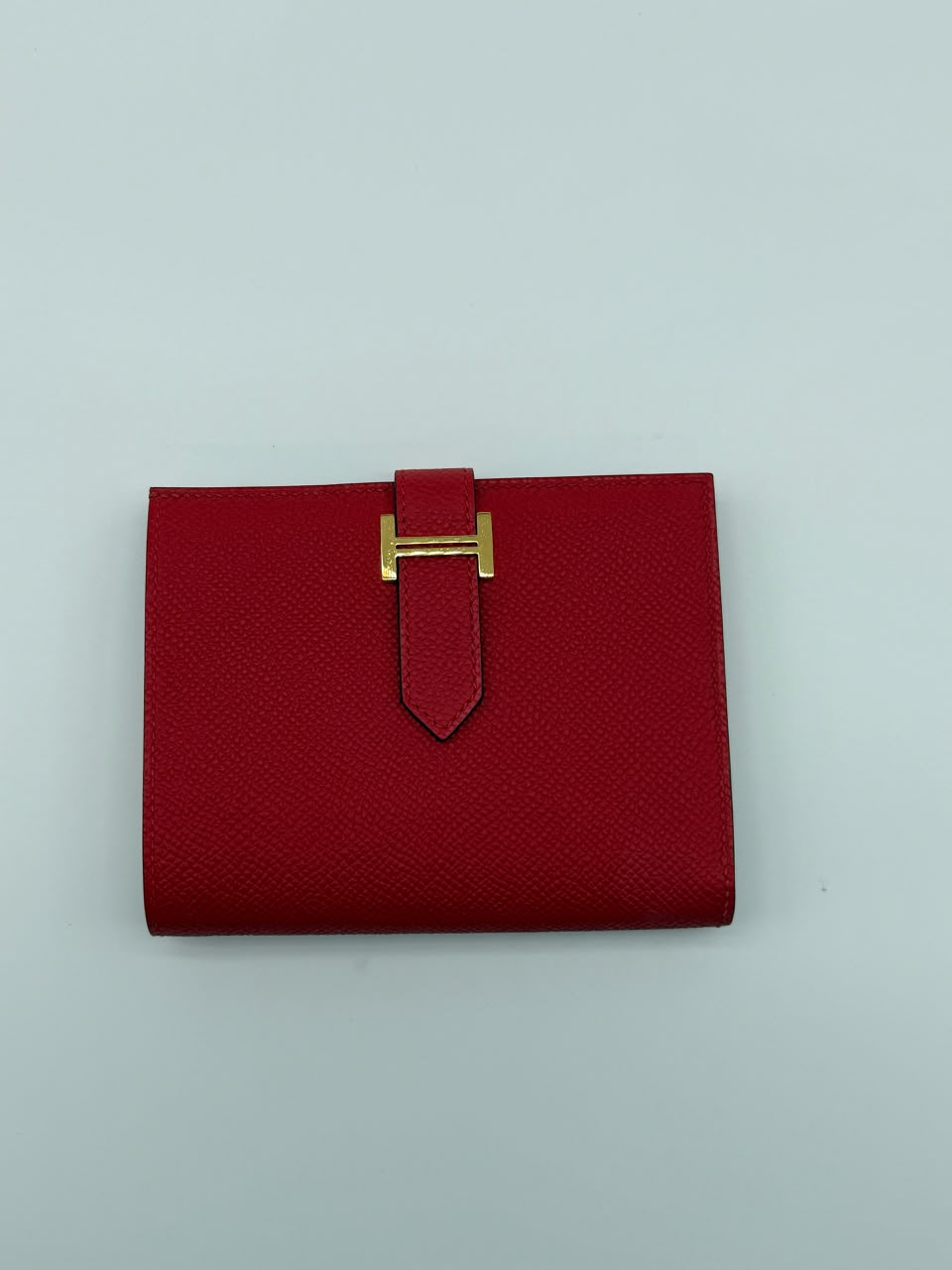 Hermès Bearn Compact Wallet Rouge