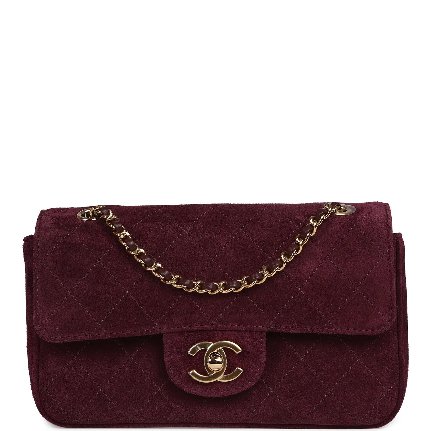 Chanel Flap Bag Burgundy Unique