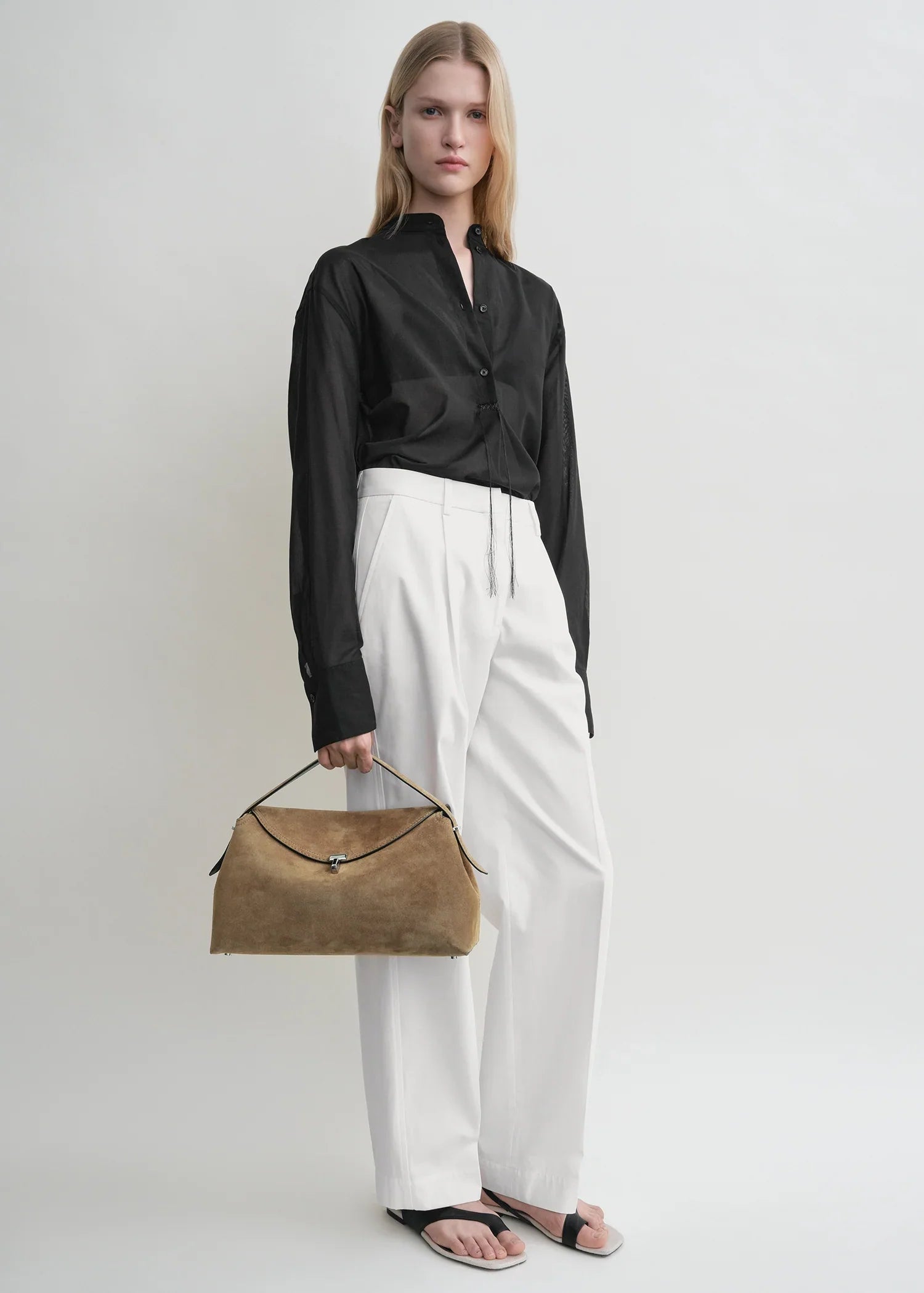 T-Lock Suede Top Handle Tobacco