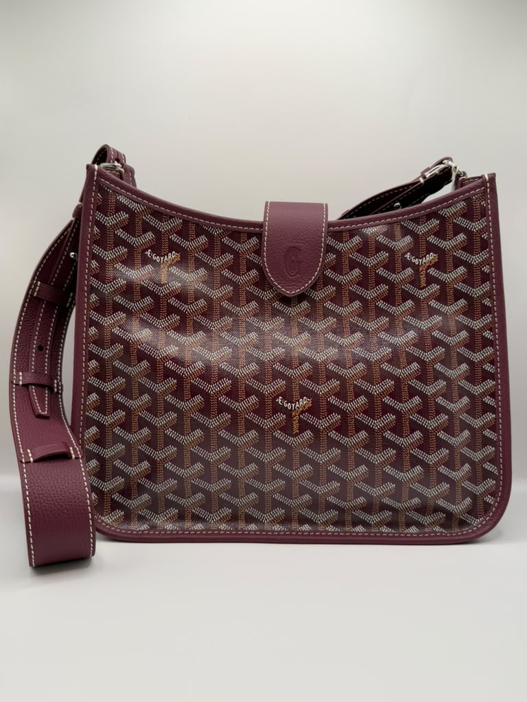 Goyard Musette Bag Burgundy PM