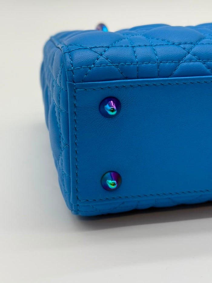Christian Dior Lady Dior Bag Azur Small