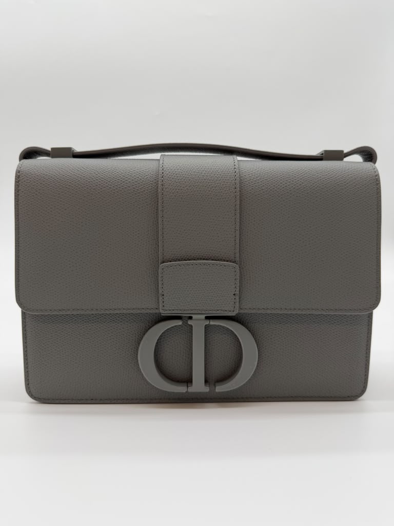 Christian Dior Montaigne Flap Bag Grey Matte