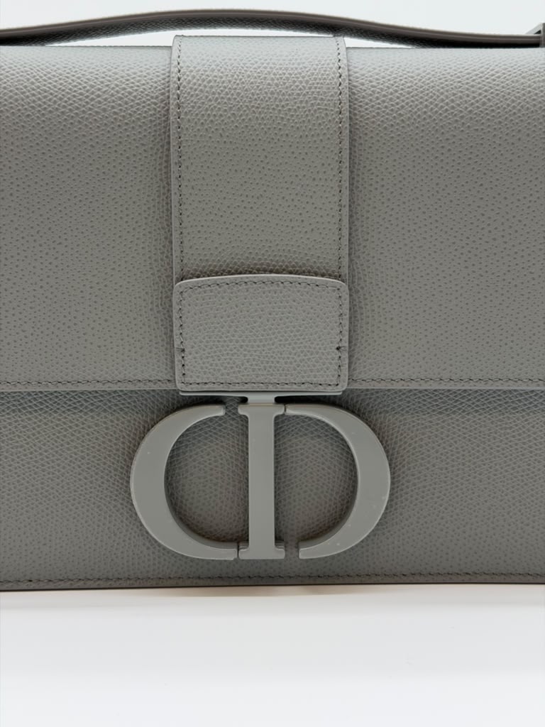Christian Dior Montaigne Flap Bag Grey Matte