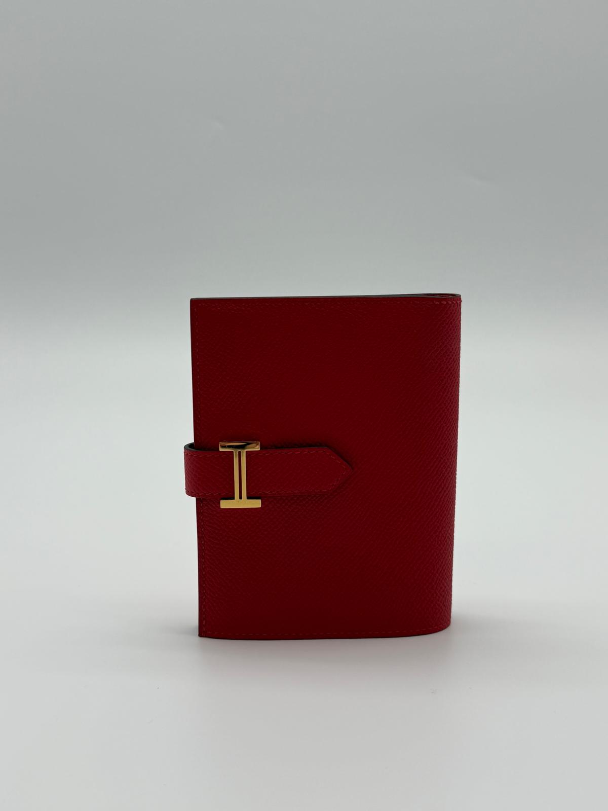 Hermès Bearn Compact Wallet Rouge