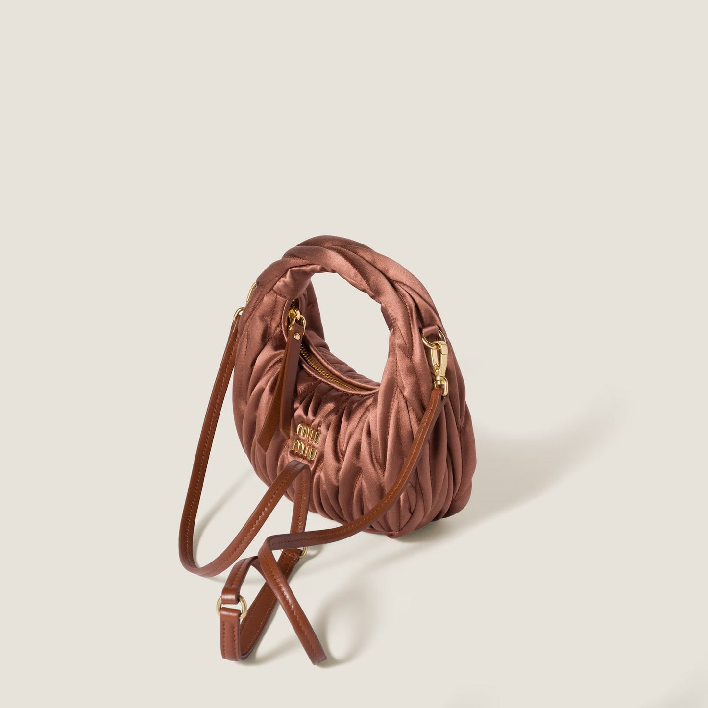 Bolso Wander Matelassé De Satén Mini