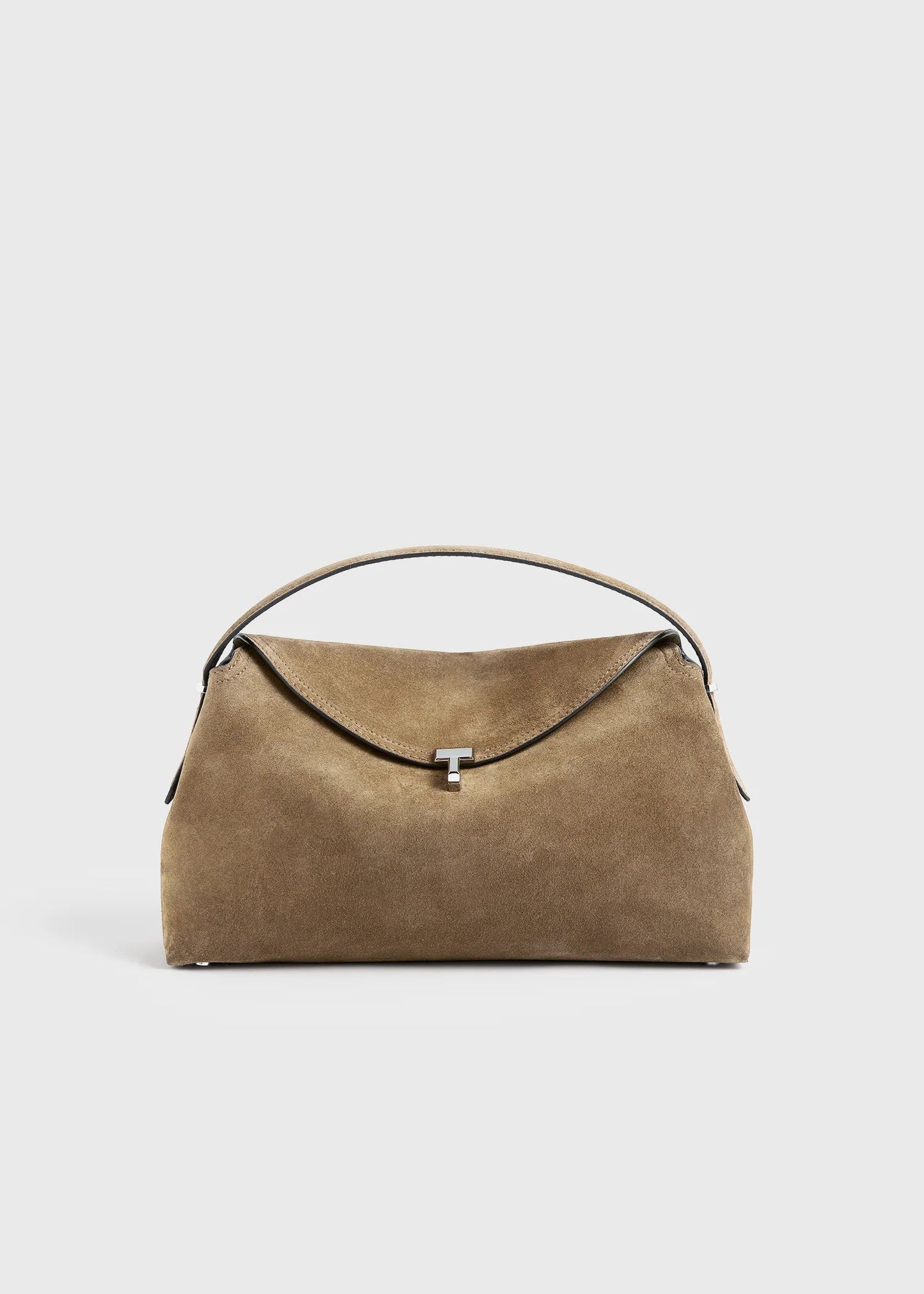 Tabaco con asa superior de ante con cierre en T