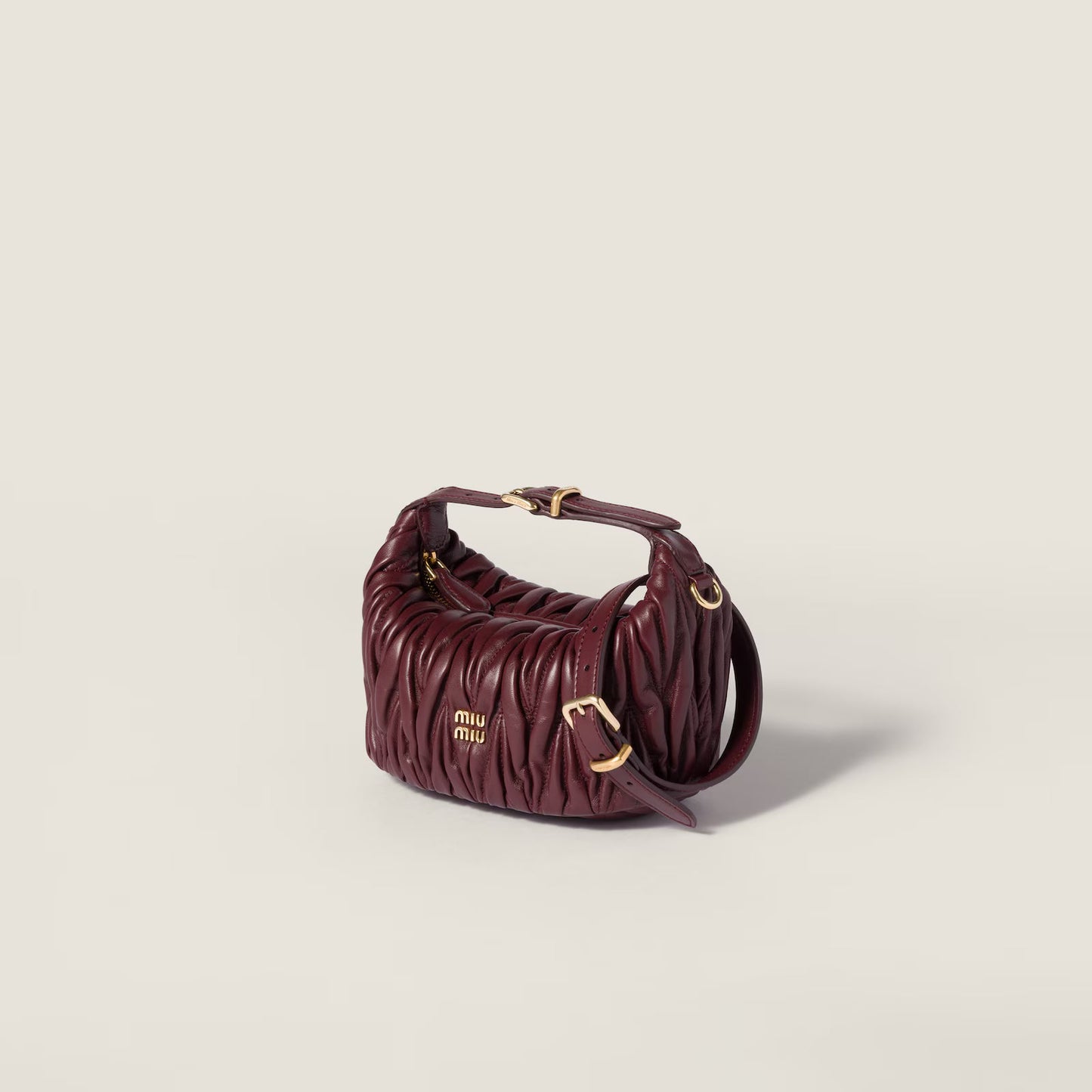 Matelassé Nappa Leather Pouch