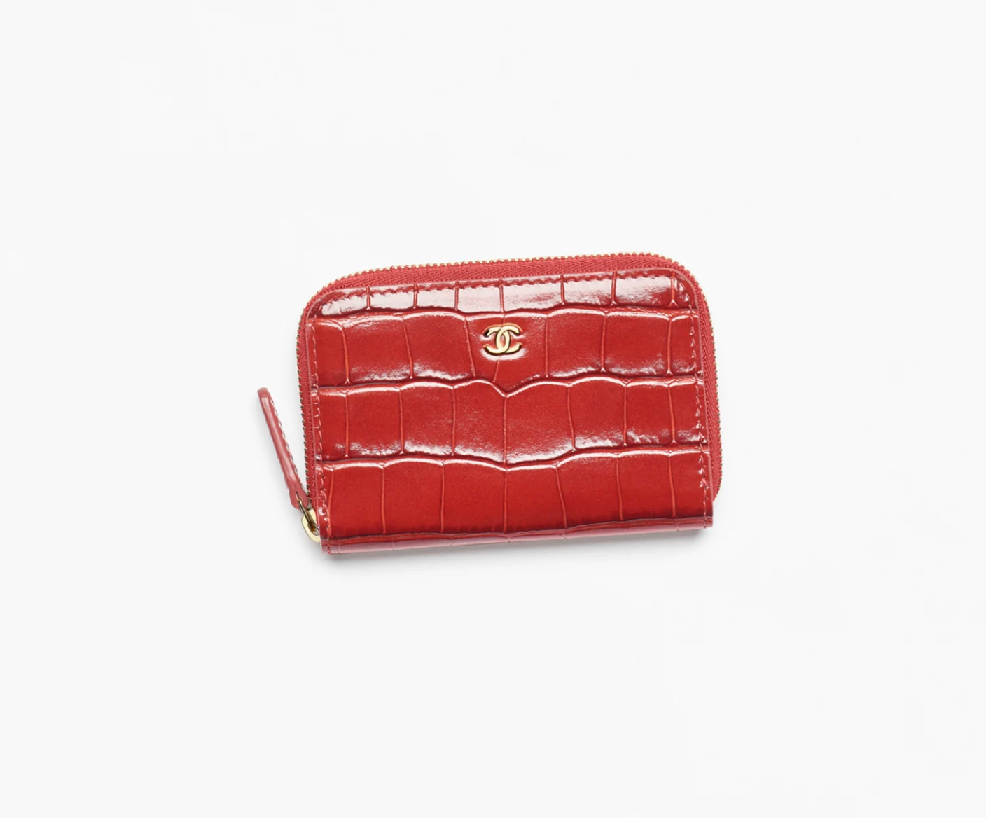 Chanel Coin Purse Burgundy Unique