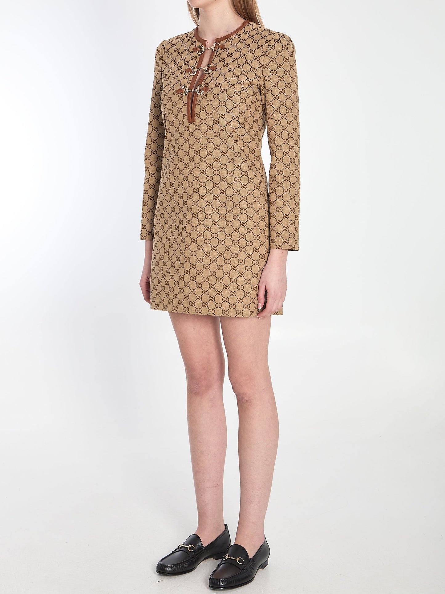 GG mini dress with Horsebit