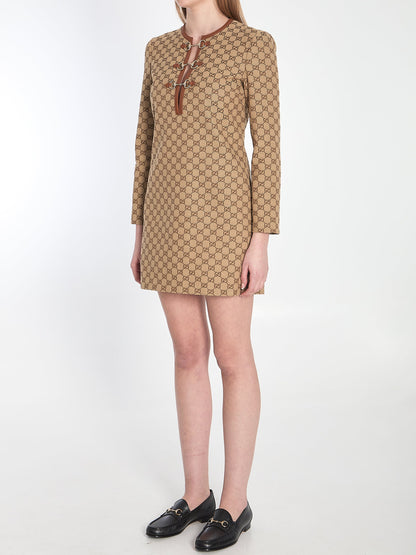 GG mini dress with Horsebit