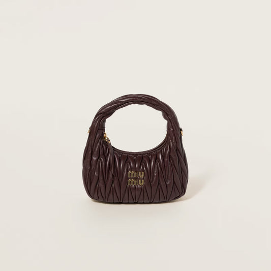 Wander Matelassé Nappa Leather Hobo Bag
