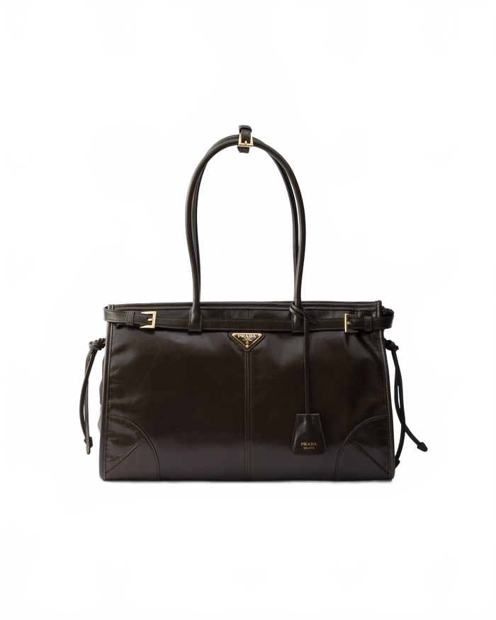 Prada Bonnie Large Leather Handbag