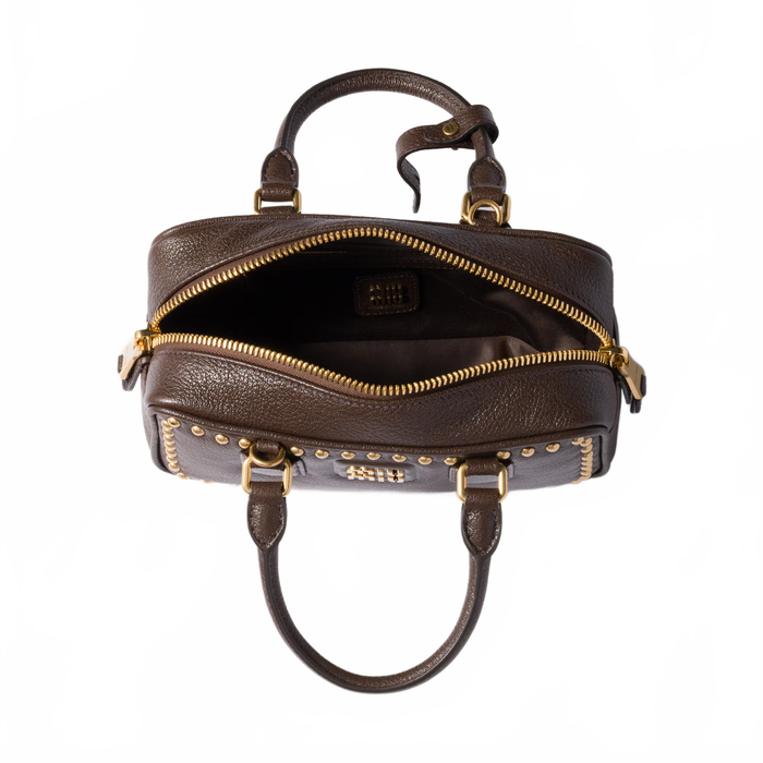 Arcadie Studded Leather Bag