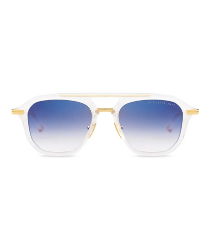 White Swirl-Yellow Gold-Dark Grey-Deep Blue