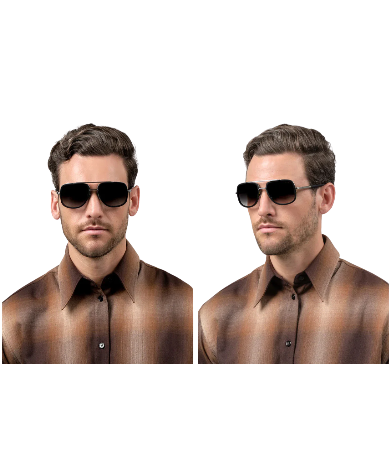 Antique Silver-Matte Black-Dark Grey To Clear