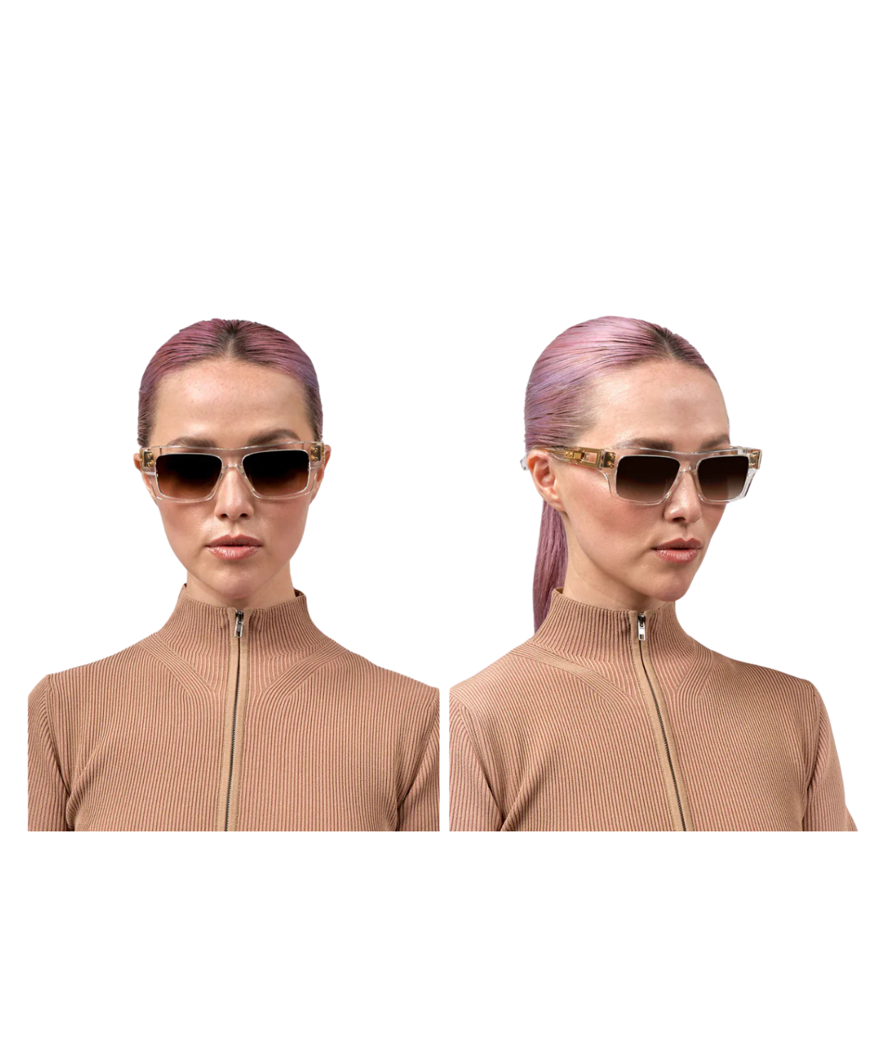 Crystal Clear-Yellow Gold-Dark Brown To Clear