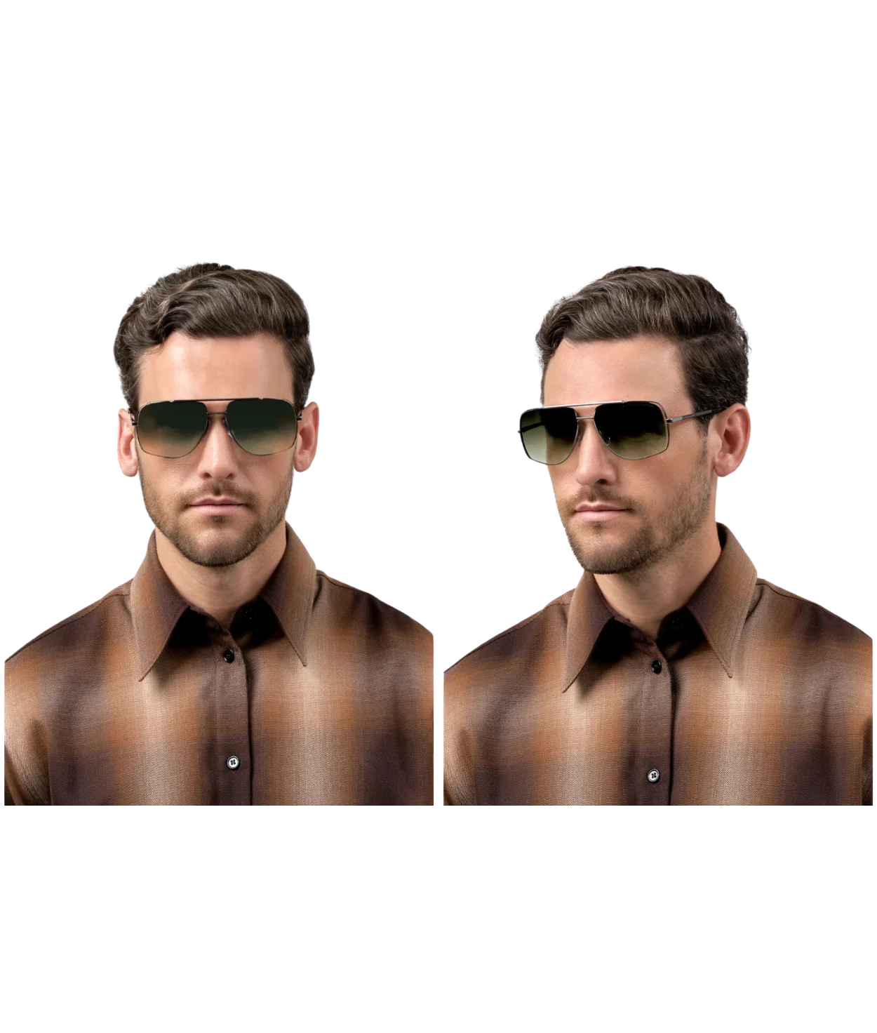 Yellow Gold Matte Black- Dark Grey To Clear